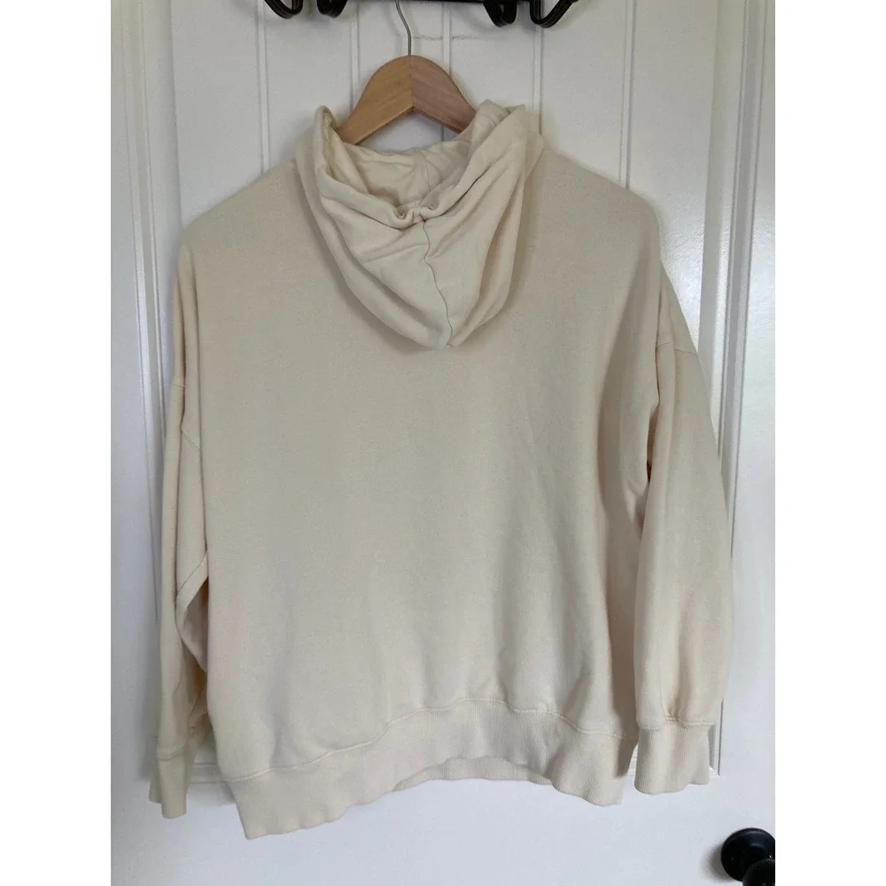 Billabong Adventure Division Womens Cream Funnel Neck Hoodie Sweatshirt Medium - Picture 8 of 9